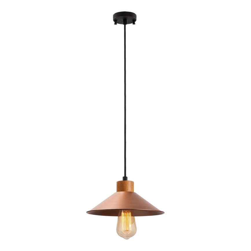 Люстра на тросе MANAVGAT 1xE27/40W/230V медная/коричневая