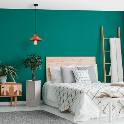 Люстра на тросе MANAVGAT 1xE27/40W/230V красный/коричневый