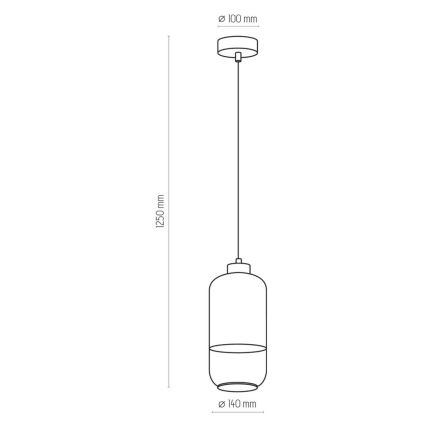 Люстра на тросе MARCO 1xE27/60W/230V белая
