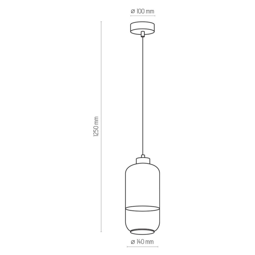 Люстра на тросе MARCO 1xE27/60W/230V белая