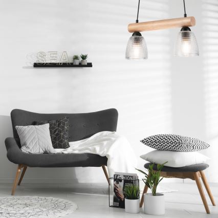 Люстра на тросе MARGIT 2xE27/60W/230V