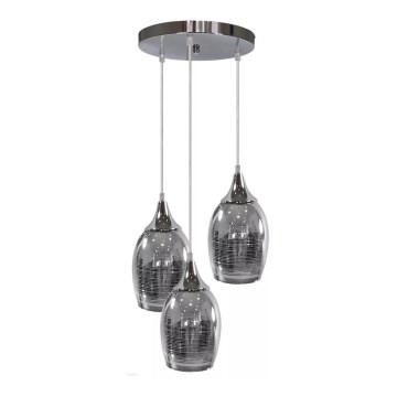 Люстра на тросе MARINA 3xE27/60W/230V хром