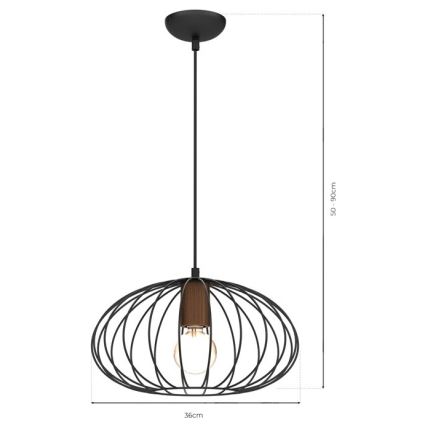 Люстра на тросе MERIDIANO 1xE27/60W/230V