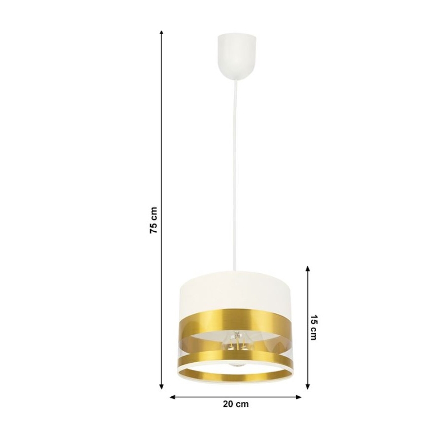 Люстра на тросе MILO 1xE27/60W/230V золотая