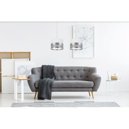 Люстра на тросе MILO 2xE27/60W/230V серебряная