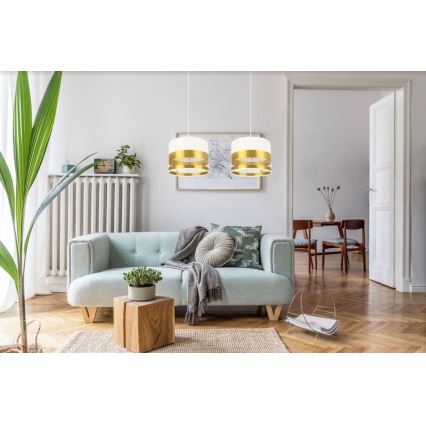 Люстра на тросе MILO 2xE27/60W/230V золотая
