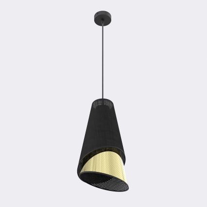 Люстра на тросе MODA 1xE27/15W/230V черный/золотой