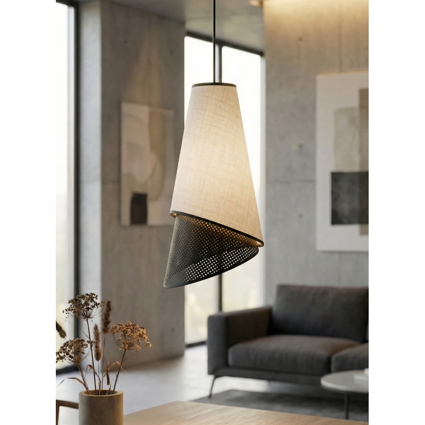 Люстра на тросе MODA 3xE27/15W/230V серый/чёрный
