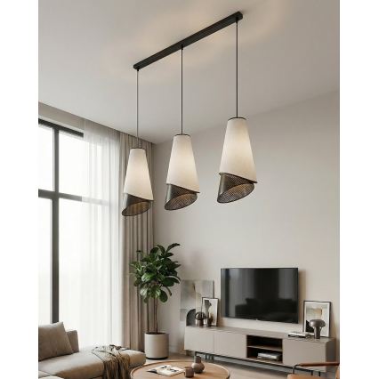 Люстра на тросе MODA 3xE27/15W/230V серый/чёрный