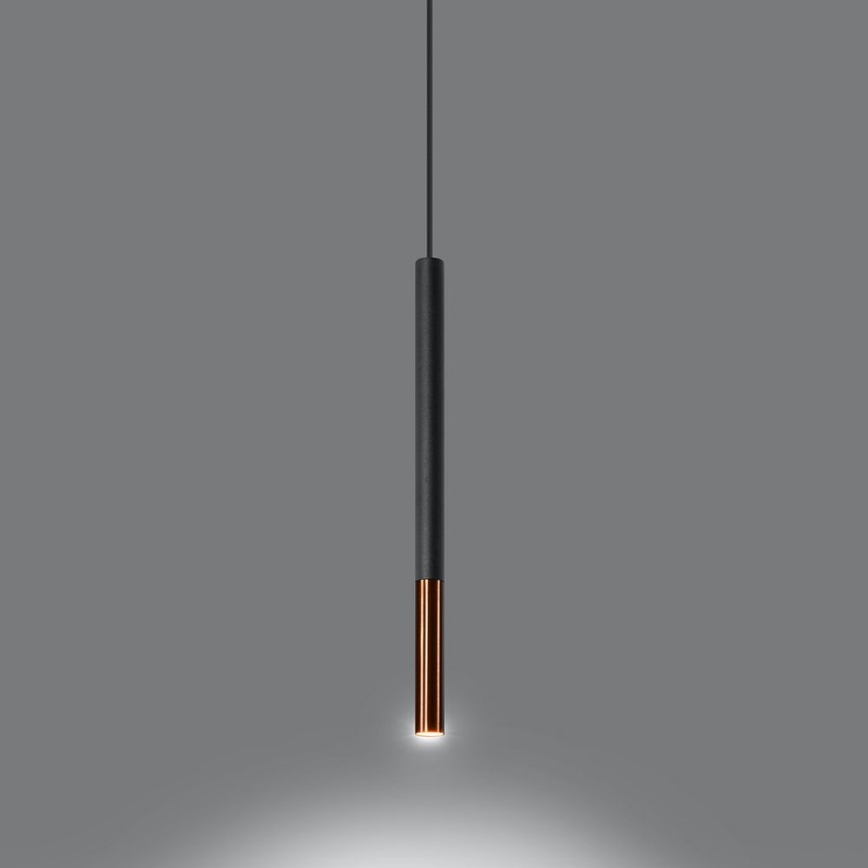 Люстра на тросе MOSAIC 1xG9/12W/230V черная/медь