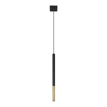 Люстра на тросе MOSAIC 1xG9/12W/230V черная/золотая