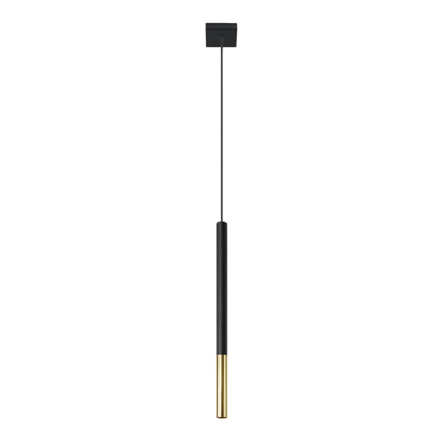 Люстра на тросе MOSAIC 1xG9/12W/230V черная/золотая