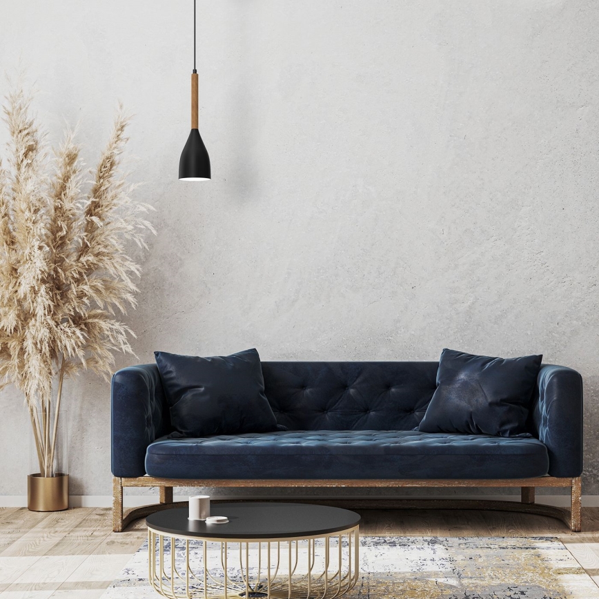 Люстра на тросе MUZA NEW 1xE27/60W/230V черная