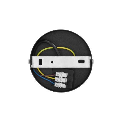 Люстра на тросе NATIA 1xE27/60W/230V, диаметр 45 см, белая/чёрная