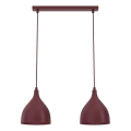 Люстра на тросе NOAK CLASSIC 2xE27/15W/230V бордовая