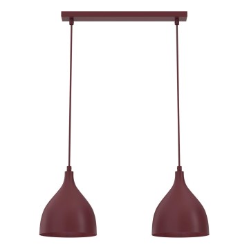 Люстра на тросе NOAK CLASSIC 2xE27/15W/230V бордовая