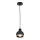 Люстра на тросе OVAL 1xE27/60W/230V черная