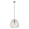 Люстра на тросе OVELLA 1xE27/15W/230V, диаметр 36 см, бежевая