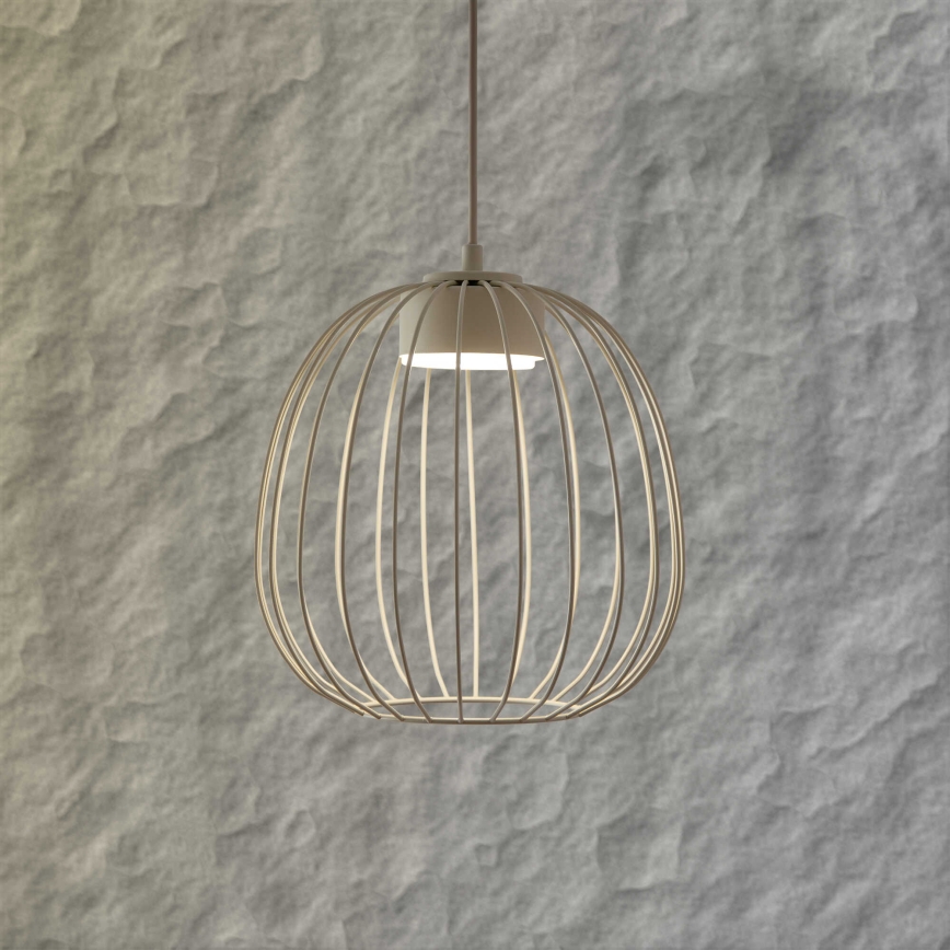 Люстра на тросе OVELLA, 1xGX53/10W/230V, диаметр 25 см, кремовая