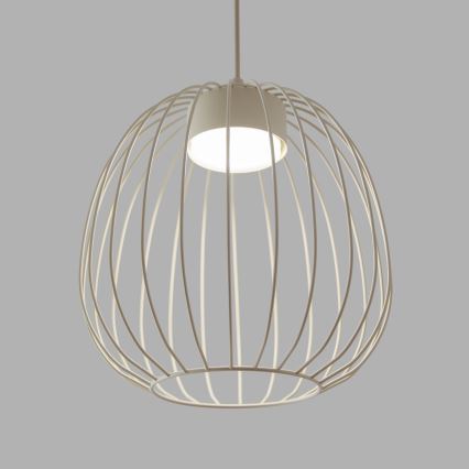 Люстра на тросе OVELLA, 1xGX53/10W/230V, диаметр 25 см, кремовая