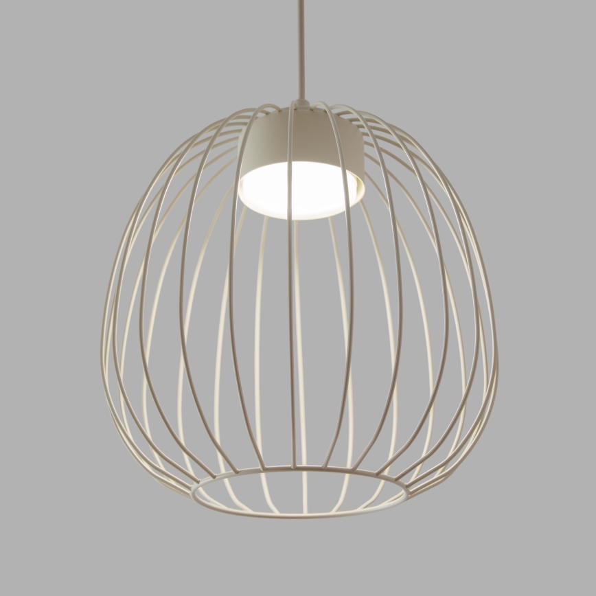 Люстра на тросе OVELLA, 1xGX53/10W/230V, диаметр 25 см, кремовая