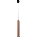 Люстра на тросе PUNTO 1xGU10/9W/230V розовое золото