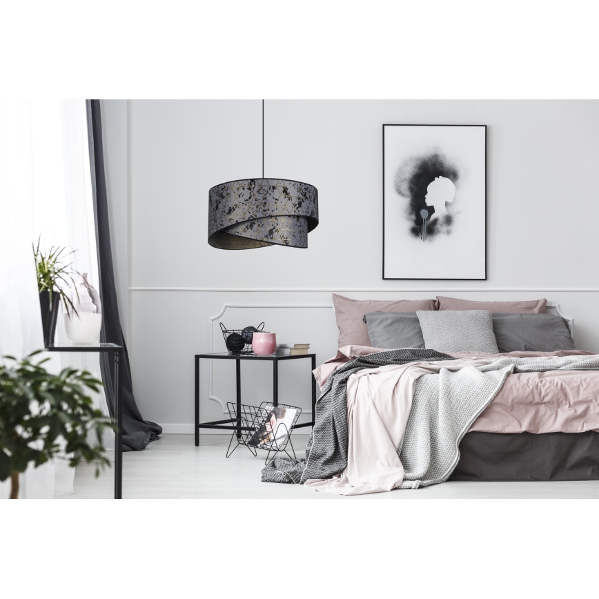 Люстра на тросе REZO 1xE27/60W/230V серая