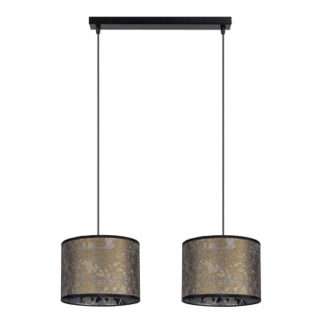 Люстра на тросе REZO 2xE27/60W/230V золотая