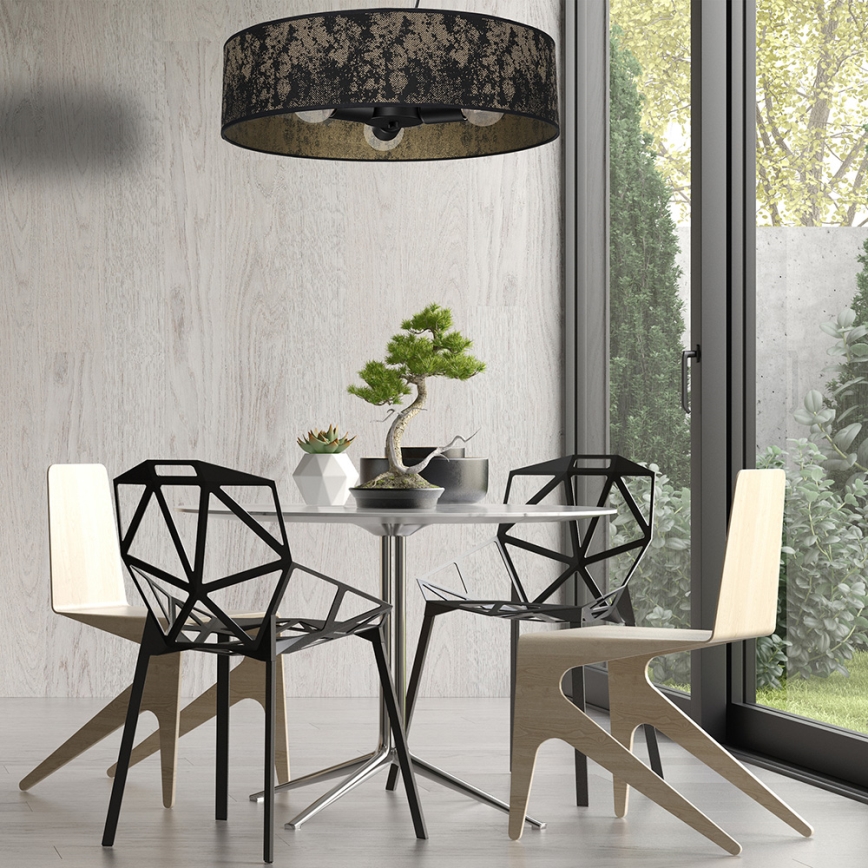 Люстра на тросе SATINO 3xE27/60W/230V золотая