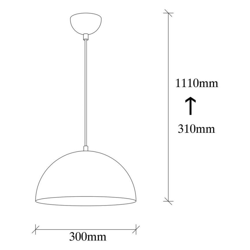 Люстра на тросе SIVANI 1xE27/40W/230V белая