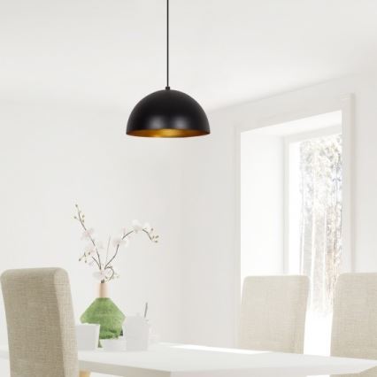 Люстра на тросе SIVANI 1xE27/40W/230V черная