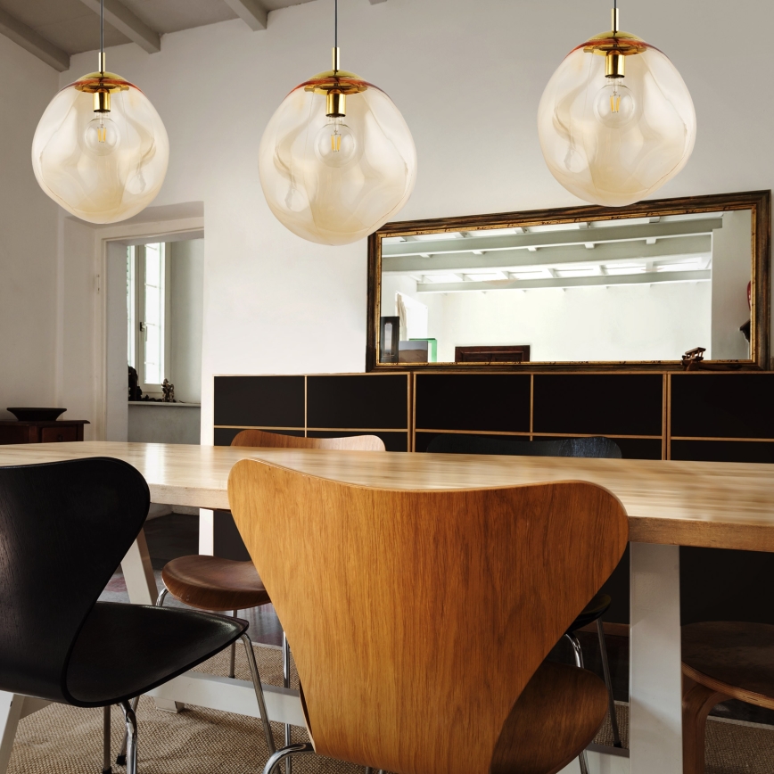 Люстра на тросе SOL 1xE27/60W/230V золотая