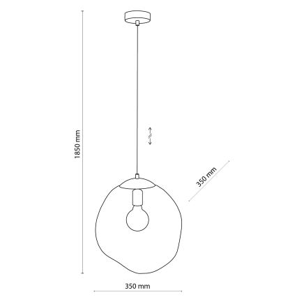 Люстра на тросе SOL 1xE27/60W/230V золотая