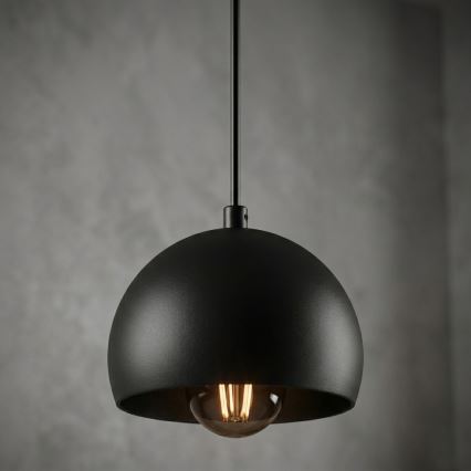 Люстра на тросе SOOL 1xE27/15W/230V, Ø 15 см, черная
