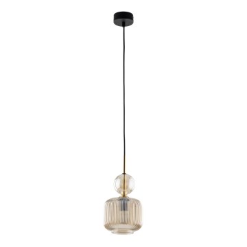 Люстра на тросе SOPHIA 1xE14/10W/230V черная/дымчато-бежевая