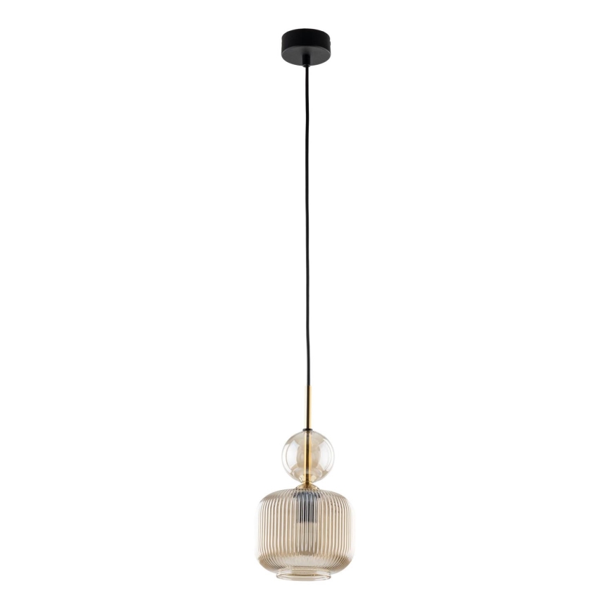Люстра на тросе SOPHIA 1xE14/10W/230V черная/дымчато-бежевая