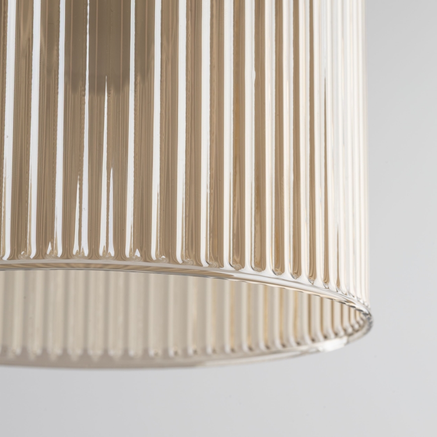 Люстра на тросе SOPHIA 1xE14/10W/230V чёрная/дымчато-бежевая