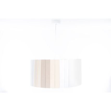 Lюстра на тросе STRIPES 1xE27/60W/230V, диаметр 40 см, кремовая