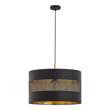 Люстра на тросе TAGO 1xE27/25W/230V черная/золотая