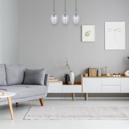 Люстра на тросе TANGO 3xE14/40W/230V прозрачная