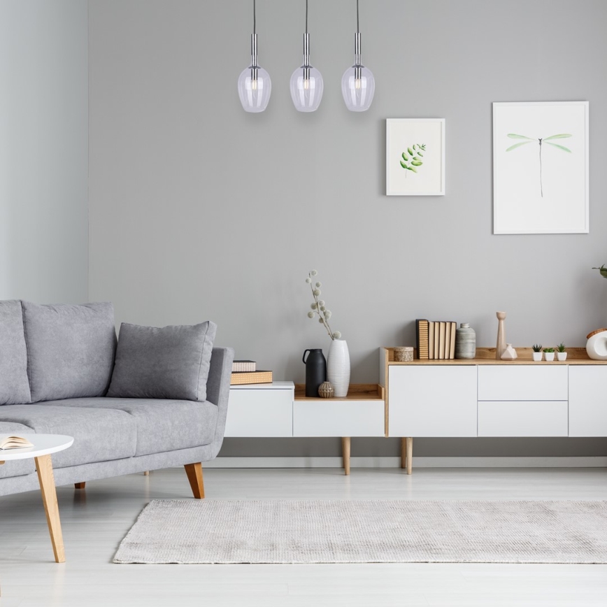 Люстра на тросе TANGO 3xE14/40W/230V прозрачная