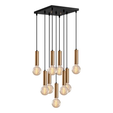 Люстра на тросе TEMPO 9xE27/40W/230V золотая
