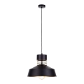 Люстра на тросе TITANIUM 1xE27/60W/230V черная/золотая