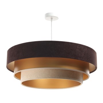 Люстра на тросе TRINITI 1xE27/60W/230V коричневая/золотая/бежевая