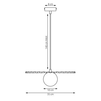 Люстра на тросе UMBRA 1xG9/8W/230V белая