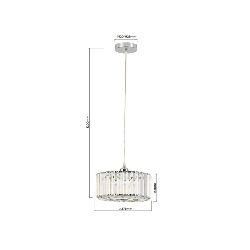 Люстра на тросе VETRO 1xE27/60W/230V золотая