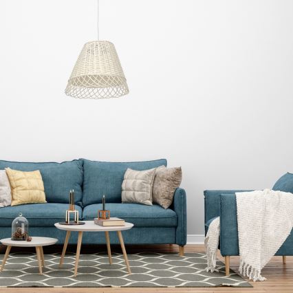 Люстра на тросе VIMINI 1xE27/40W/230V ротанг