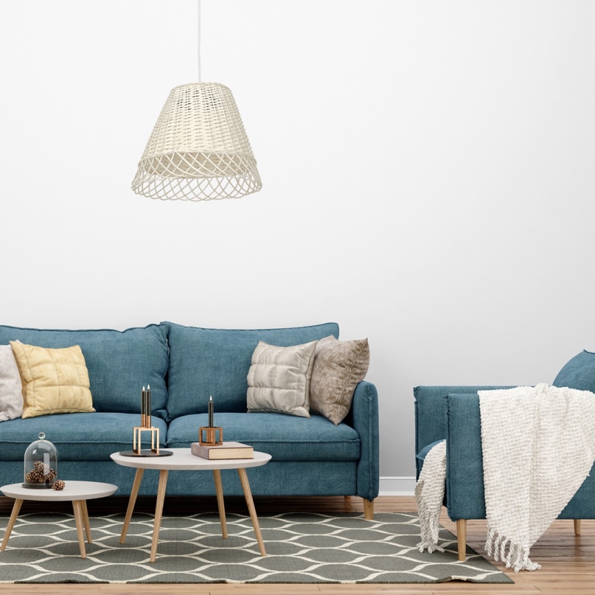 Люстра на тросе VIMINI 1xE27/40W/230V ротанг