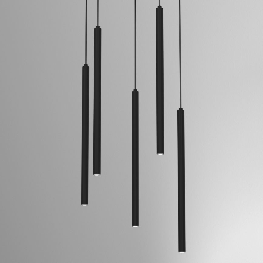 Люстра на тросе YORU 8xG9/8W/230V чёрная