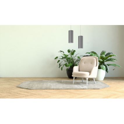 Люстра на тросе ZIK 1xE27/40W/230V серая